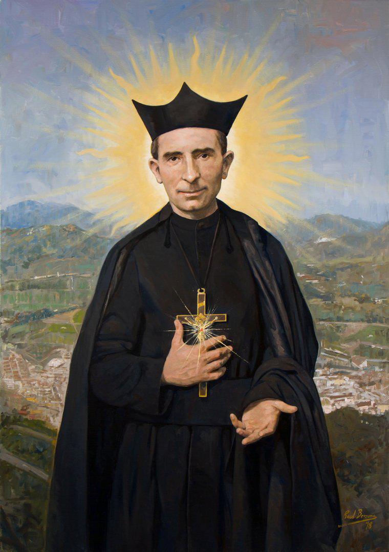 Cuadro de Raúl Berzosa para la beatificación del Padre Arnaiz