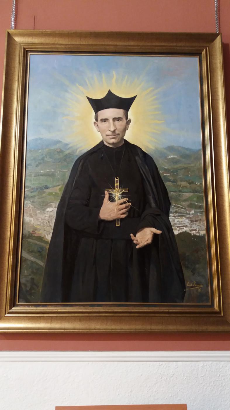 Cuadro de Raúl Berzosa pintado para la beatificación del Padre Arnaiz