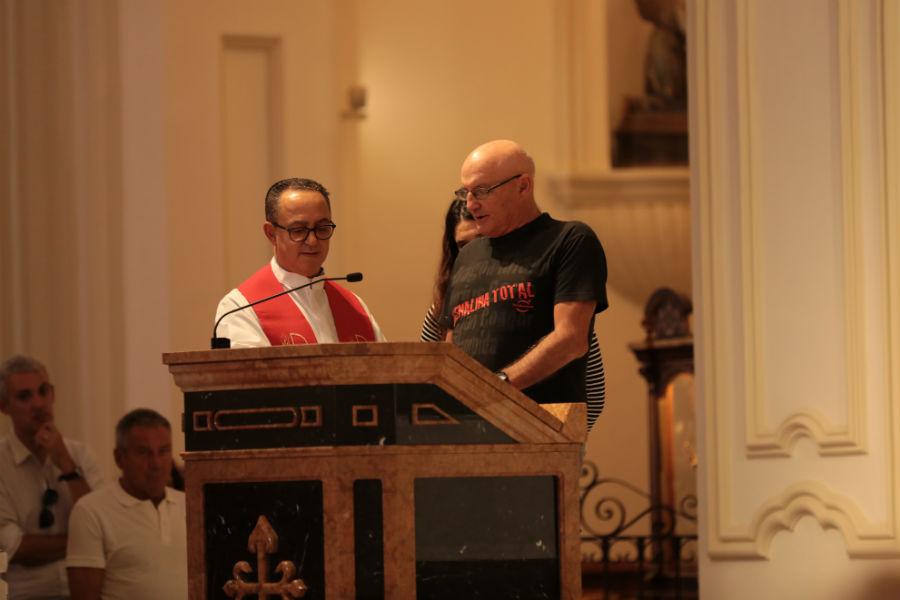 Celebración de fiesta de la Merced en la parroquia de Santiago // S. FENOSA