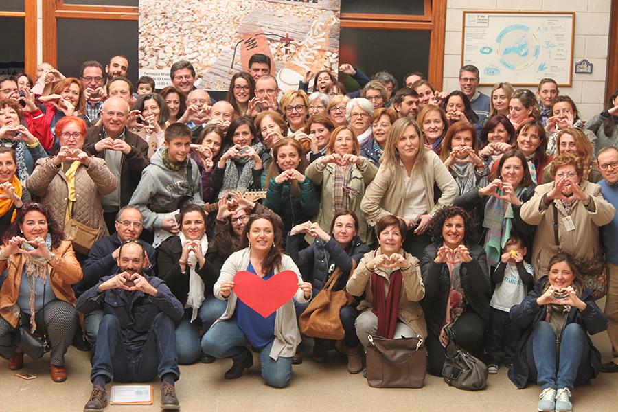 Detalle del cartel para el encuentro "La alegría de ser santos" de la Acción Católica General