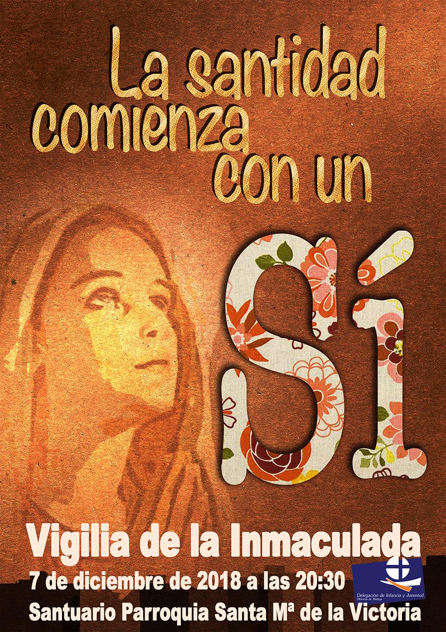 Cartel de la Vigilia de la Inmaculada de 2018