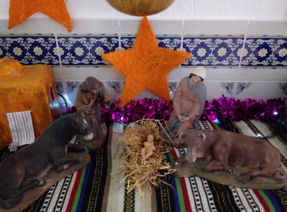 Belén realizado a mano por Ángeles Berrocal Martín, de Málaga