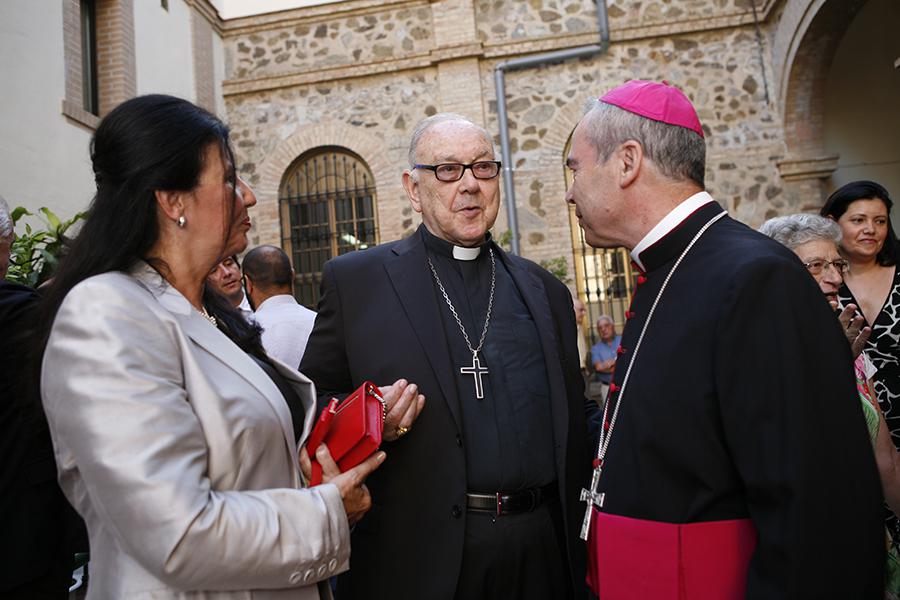 El cardenal Fernando Sebastián, con D. Jesús Catalá, en la bendición de la Casa Diocesana Málaga