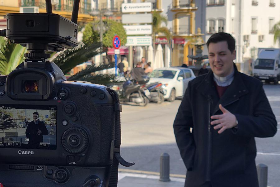 Grabación de "El Vídeo del Seminario" en la localidad de Alhaurín de la Torre // E. LLAMAS