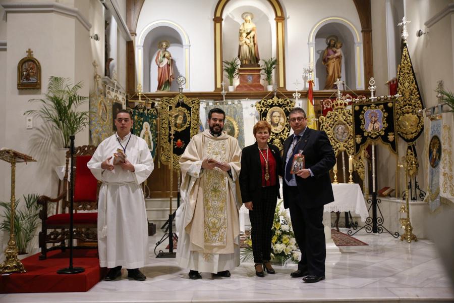 Eucaristía en la parroquia de Santa Ana (Algarrobo) con la participación de las Patronas Marianas de la Diócesis de Málaga // Y. MARTÍN