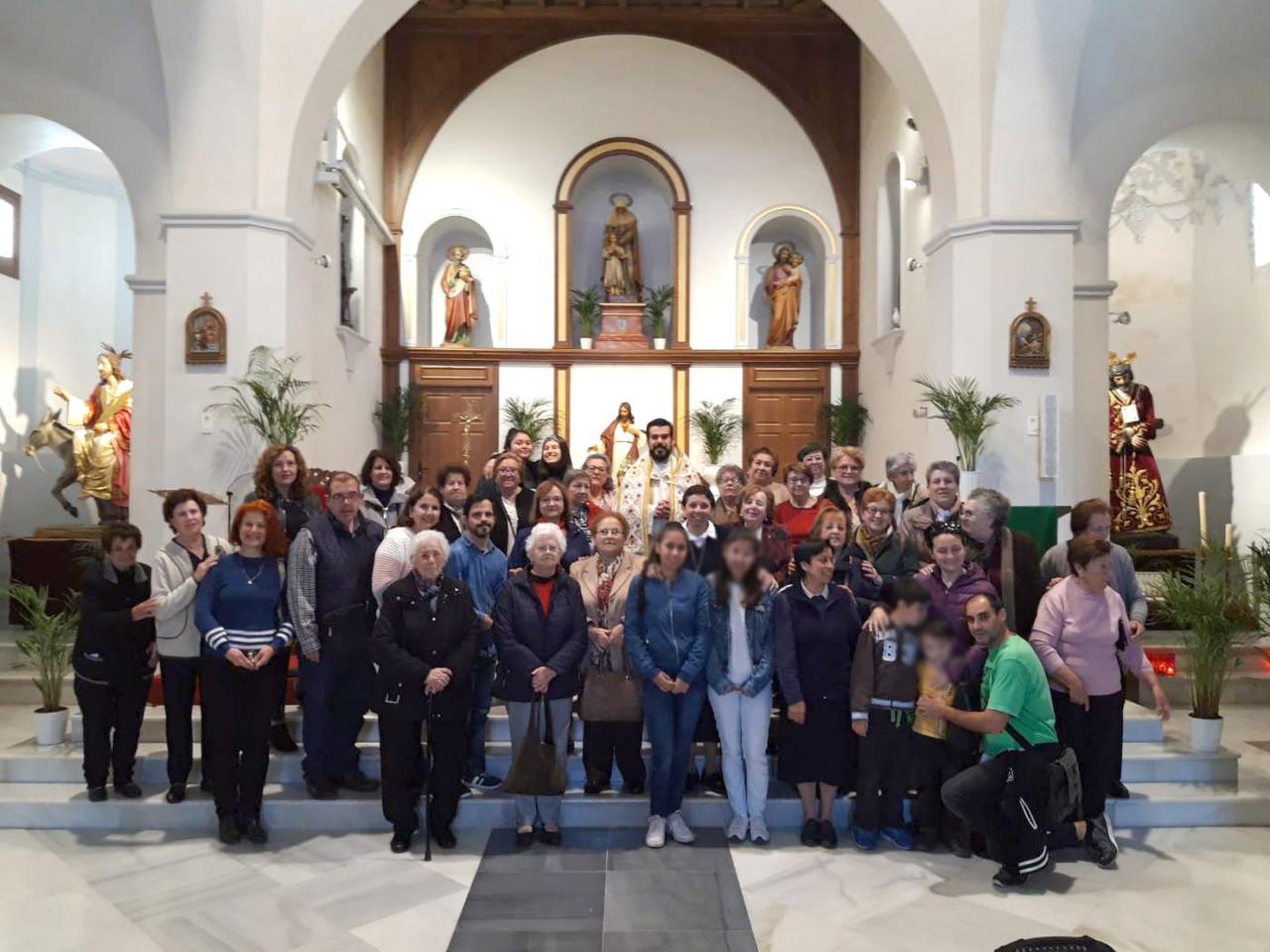 La Familia Eucarística de Málaga, en Algarrobo