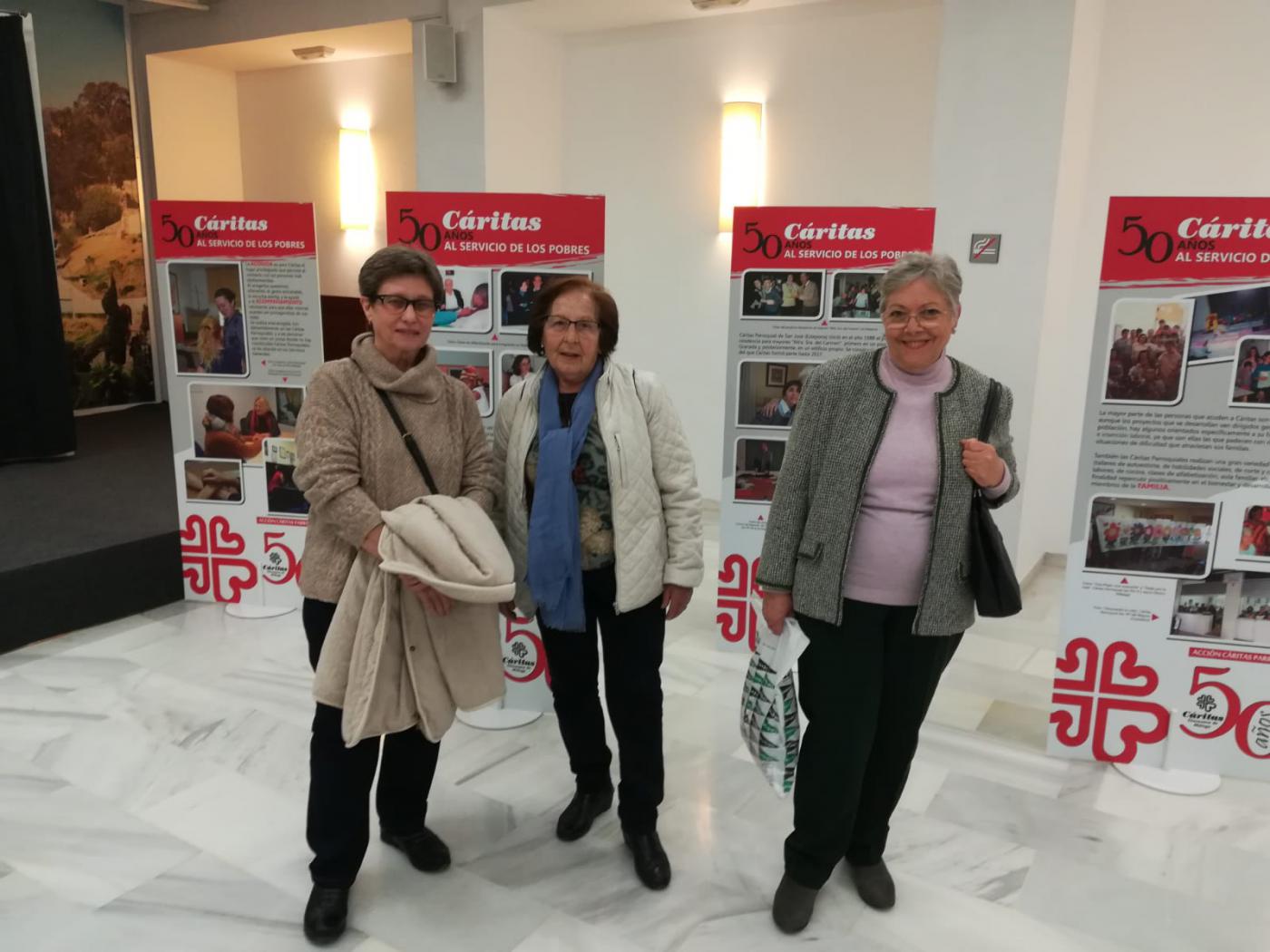 Inauguración de la exposición de Cáritas por su 50 aniversario en la casa hermandad de Estudiantes// CÁRITAS MÁLAGA