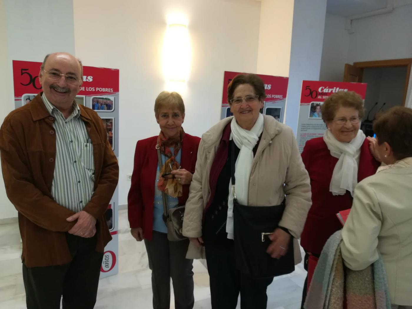 Inauguración de la exposición de Cáritas por su 50 aniversario en la casa hermandad de Estudiantes// CÁRITAS MÁLAGA