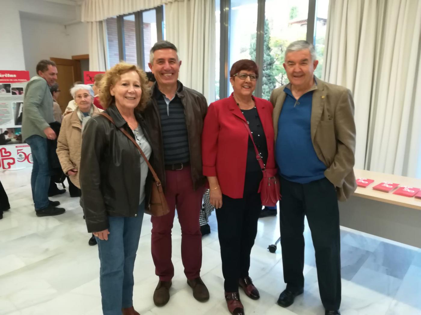 Inauguración de la exposición de Cáritas por su 50 aniversario en la casa hermandad de Estudiantes// CÁRITAS MÁLAGA