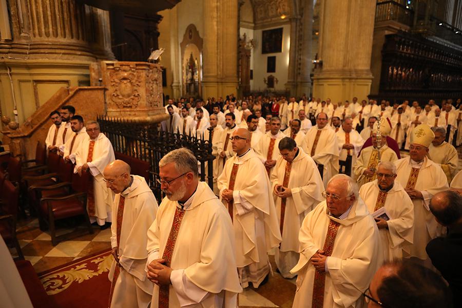 Misa Crismal en la Catedral de Málaga