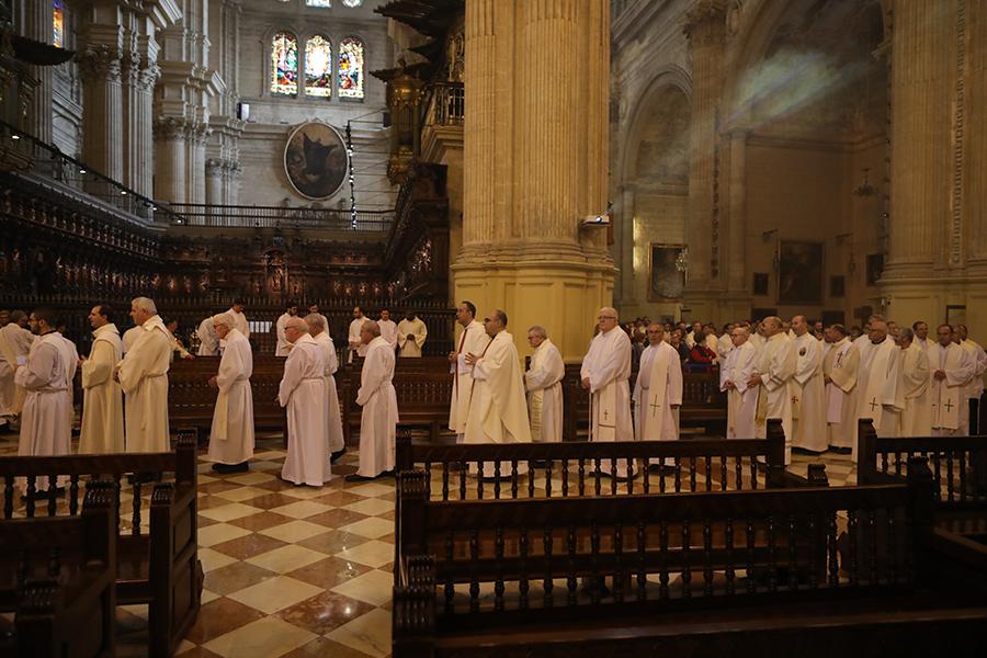 Misa Crismal celebrada en la Catedral de Málaga el 17 de abril de 2019 // S. FENOSA