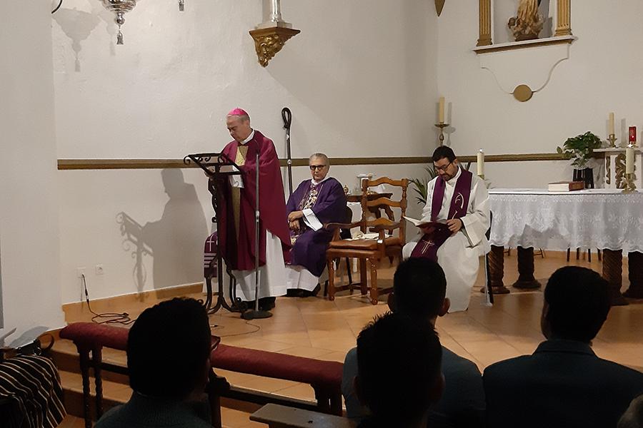 Eucaristía en Ojén, durante la Visita Pastoral al arciprestazgo de Marbella-Estepona