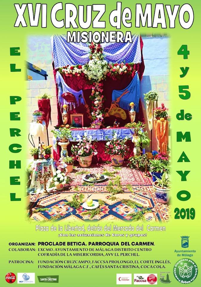 Cartel de la Cruz de Mayo Misionera del Perchel