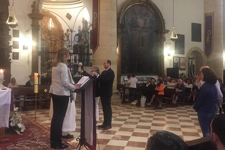 Pastoral Familiar del arciprestazgo de Antequera participa en la novena al Señor de la Salud y de las Aguas