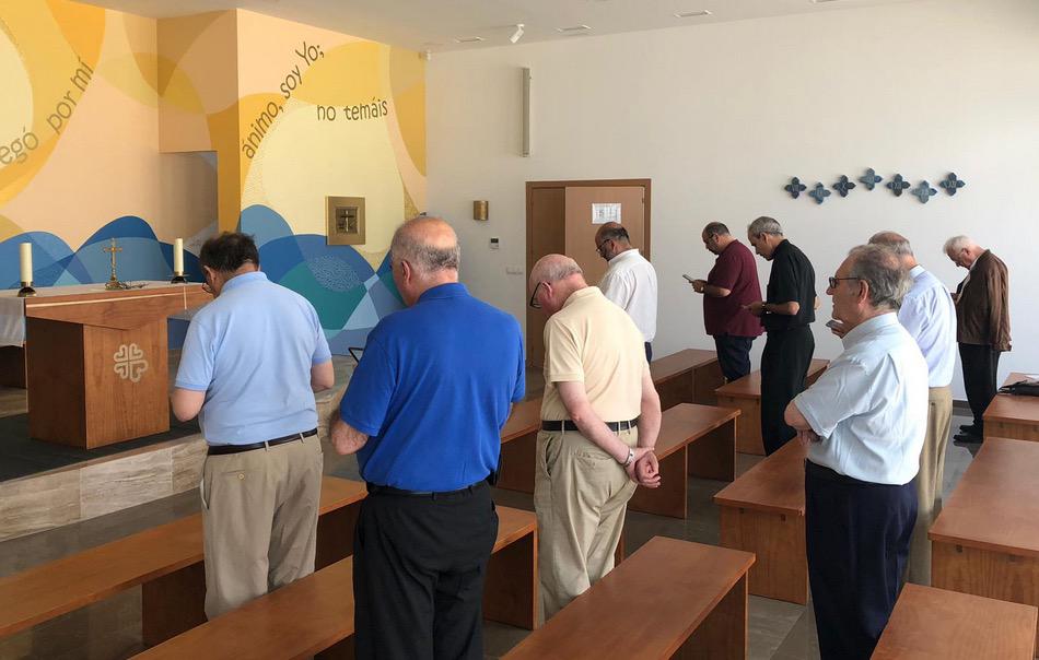 Sacerdotes del arciprestazgo de San Patricio, durante su convivencia 