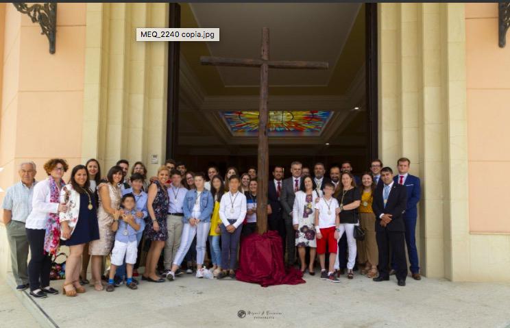 Bendición de la Cruz, Visita Pastoral de D. Jesús Catalá a la parroquia del Carmen de Estepona