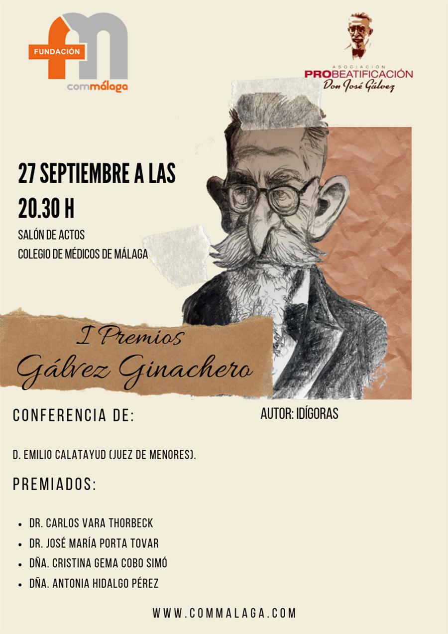 Cartel de los I Premios Gálvez Ginachero