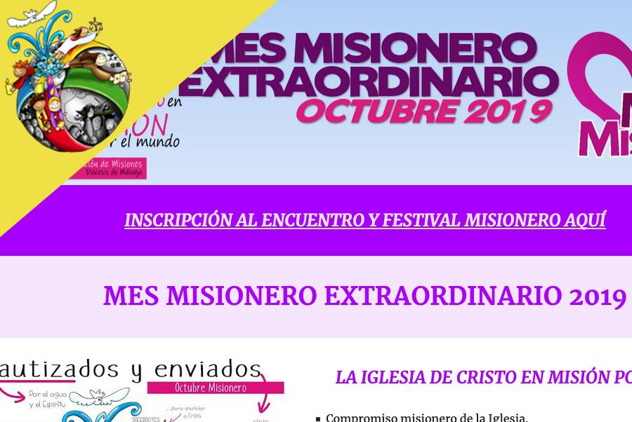 Nueva web malagueña para el Mes Misionero Extraordinario