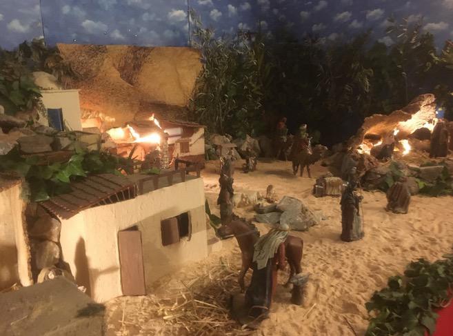 Belén de la parroquia de San Antonio de Padua en Frigiliana