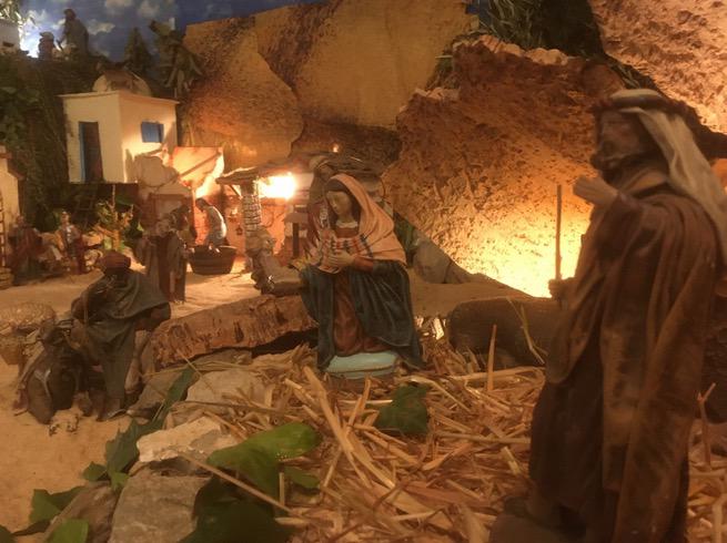 Belén de la parroquia de San Antonio de Padua en Frigiliana