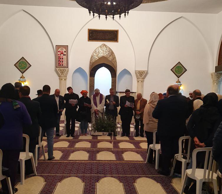 Oración interreligiosa por la paz en la mezquita de Marbella, el 16 de diciembre de 2019