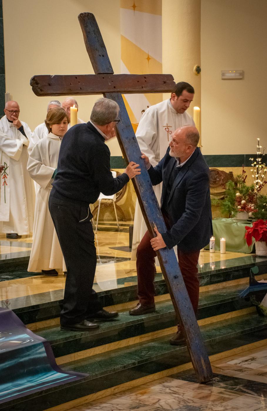 La Cruz de Lampedusa en la parroquia Santa María de la Amargura