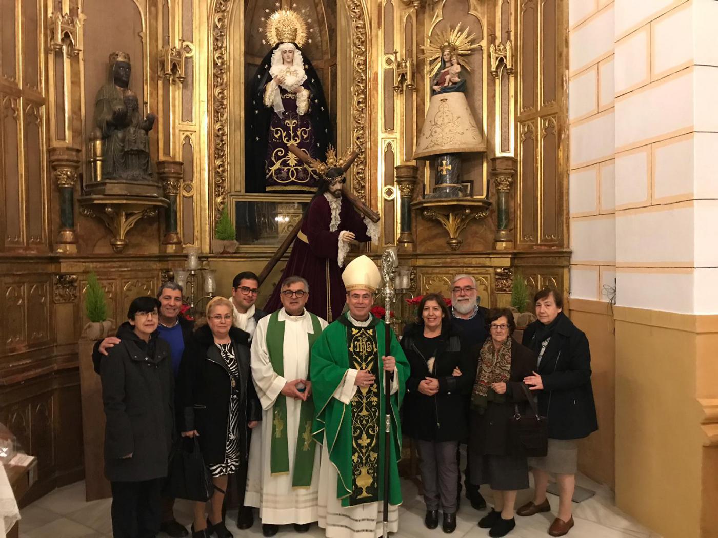 D. Jesús Catalá en su visita pastoral a Melilla, en enero de 2020