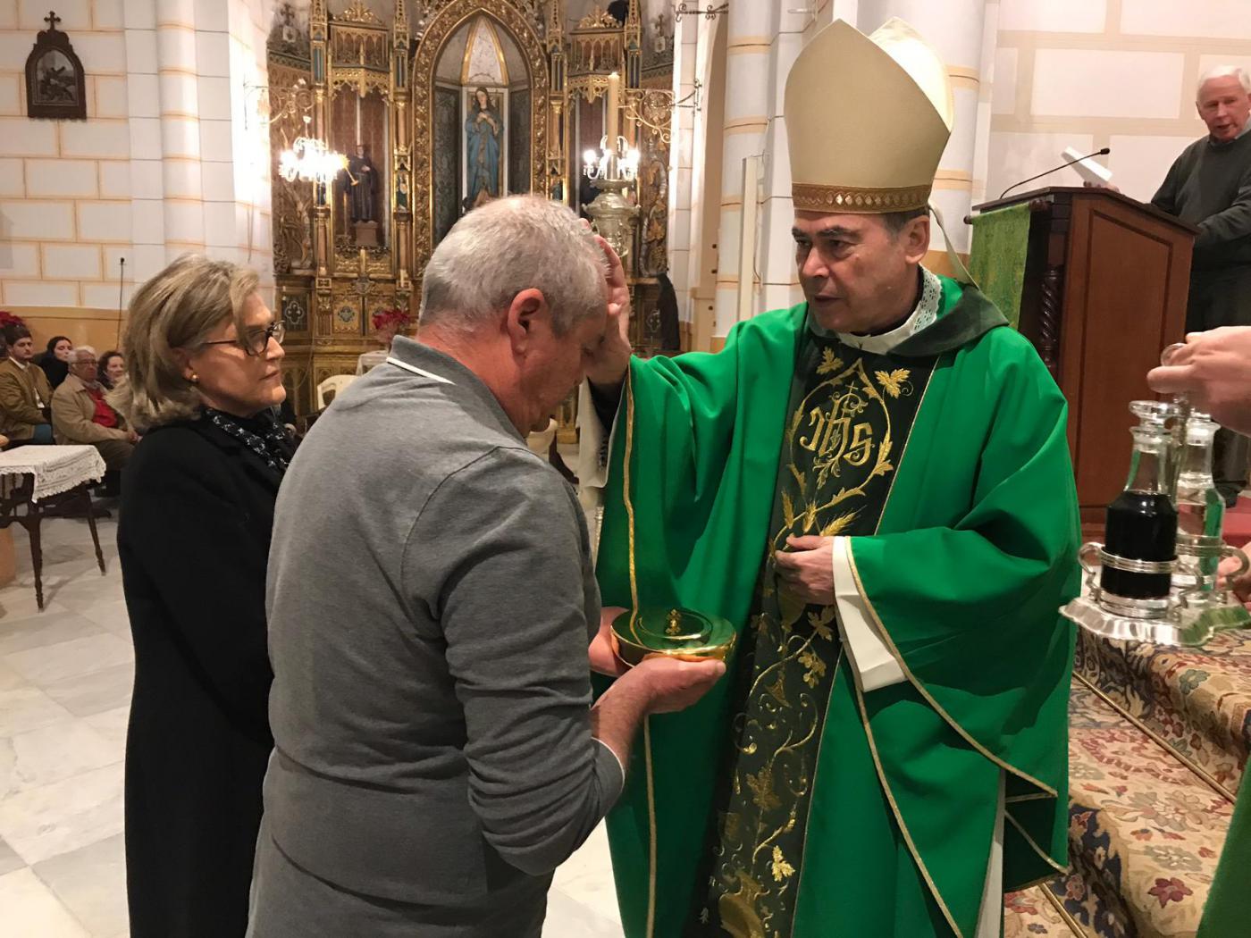 D. Jesús Catalá en su visita pastoral a Melilla, en enero de 2020