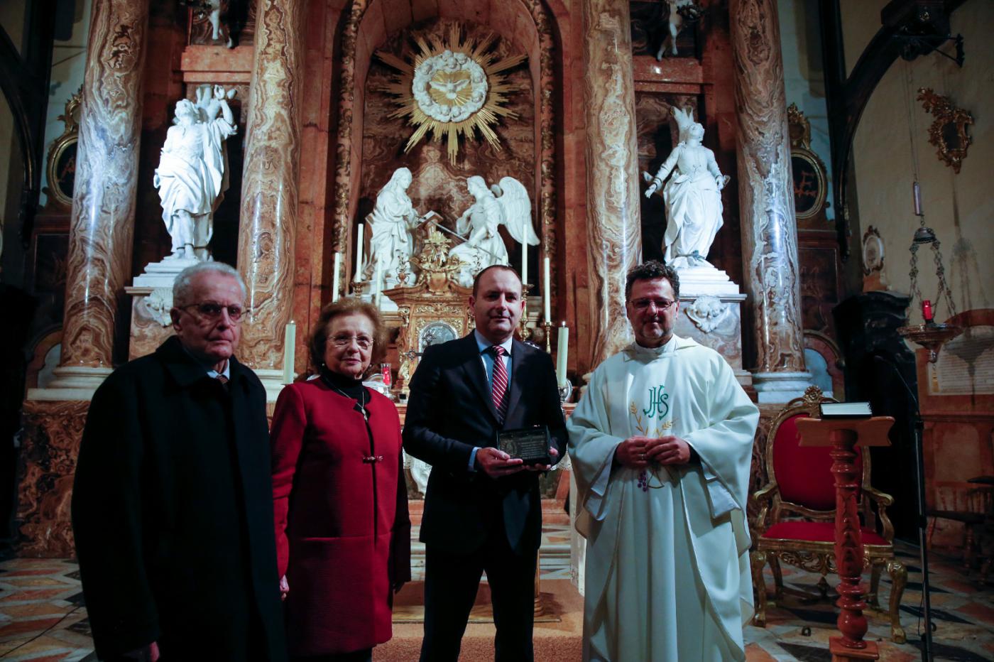 Celebración del patrón de los periodistas y entrega del Premio Cardenal Herrera al periodista Manuel Castillo, director de Diario Sur // Ñ. SALAS