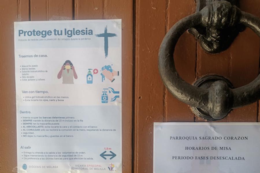 La iglesia del Sagrado Corazón de Melilla está preparada para acoger el culto público en la Fase 1