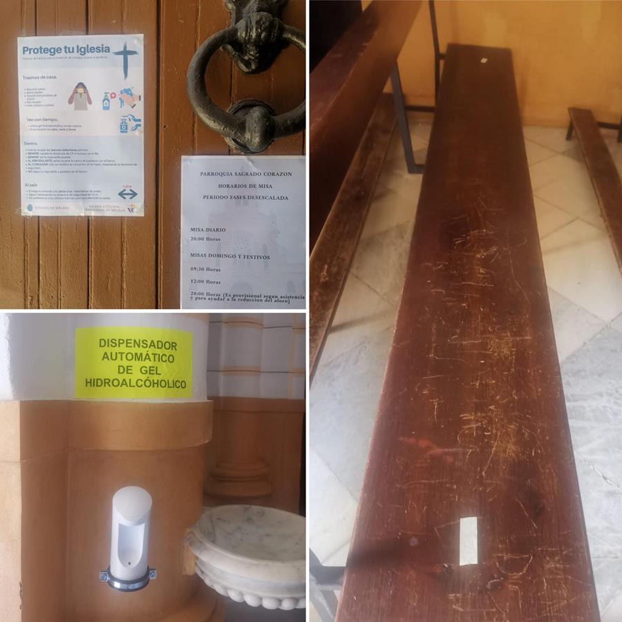 La iglesia del Sagrado Corazón de Melilla está preparada para acoger el culto público en la Fase 1