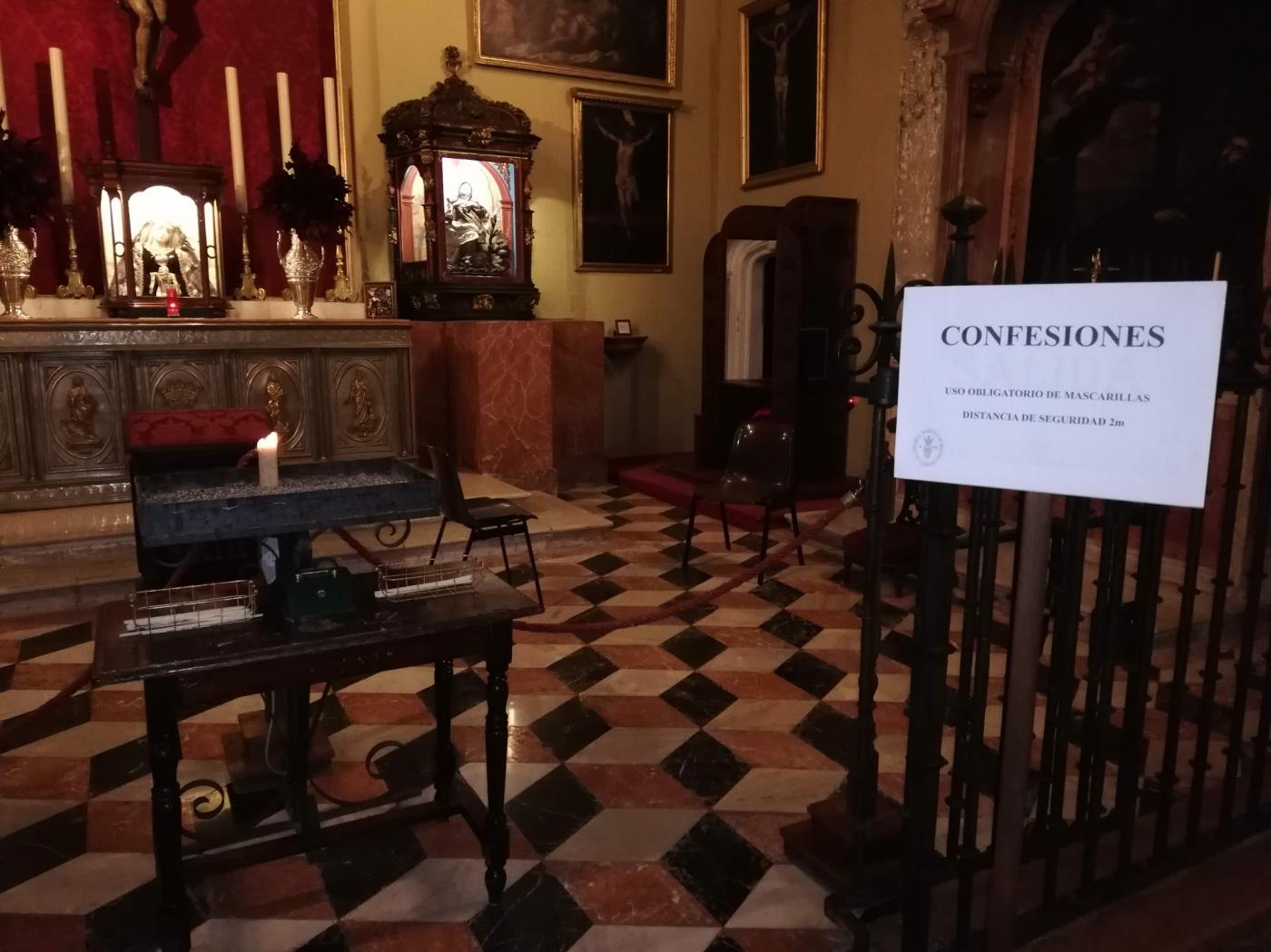 Capilla penitencial para celebrar el sacramento de la reconciliación