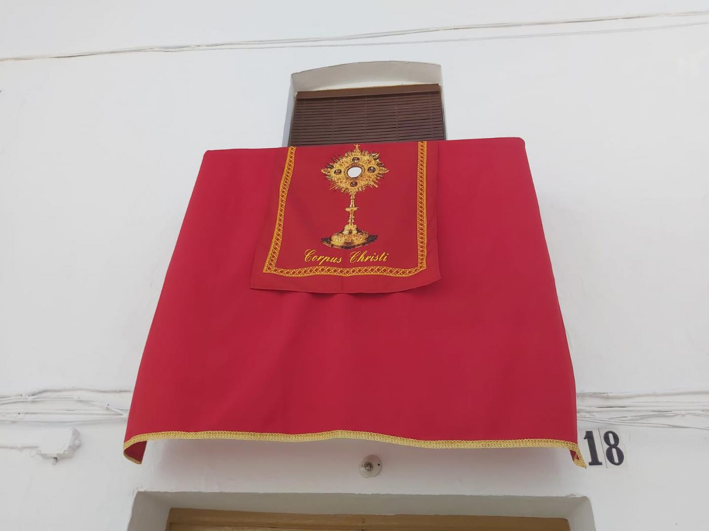 Casas adornadas por el Corpus en Yunquera