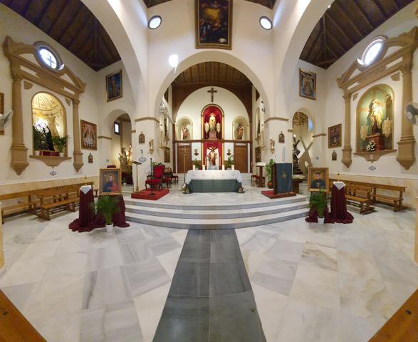 Cuadros y reliquias de San Manuel González y del Beato Tiburcio Arnaiz en la parroquia de Algarrobo