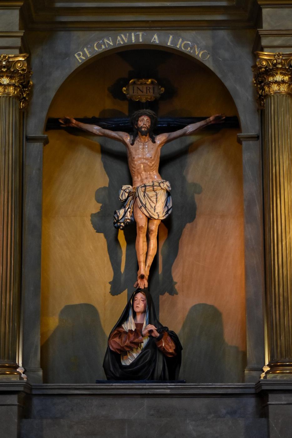 Cristo de la Victoria, restaurado, en su capilla // F. RUIZ NARVÁEZ