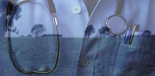 Fonendoscopio de un cura rural