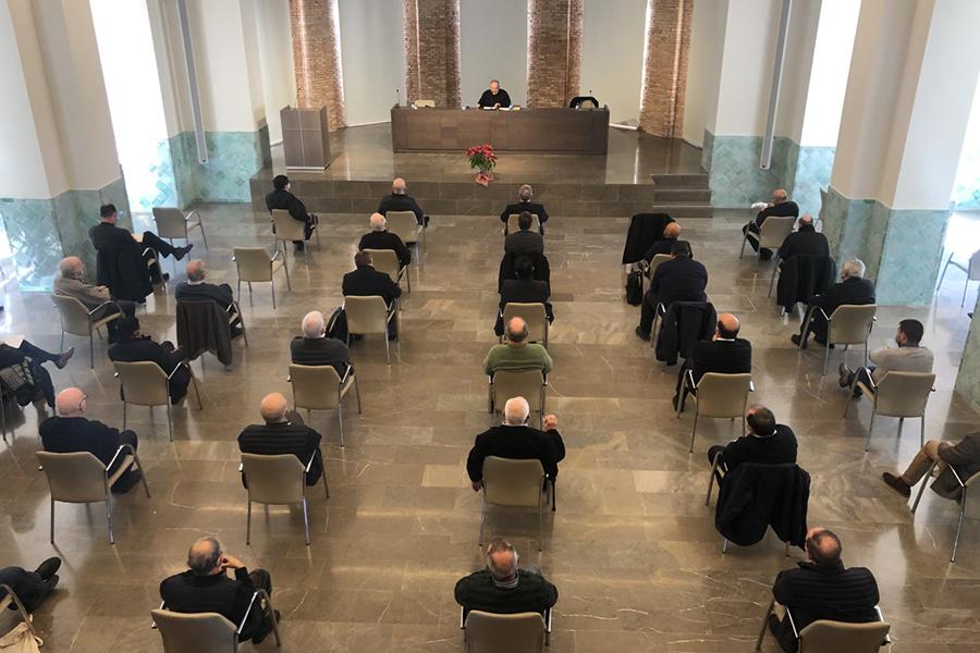 Retiro de Aviento para el Clero celebrado en Casa Diocesana el 17 de diciembre de 2020 // E. LLAMAS