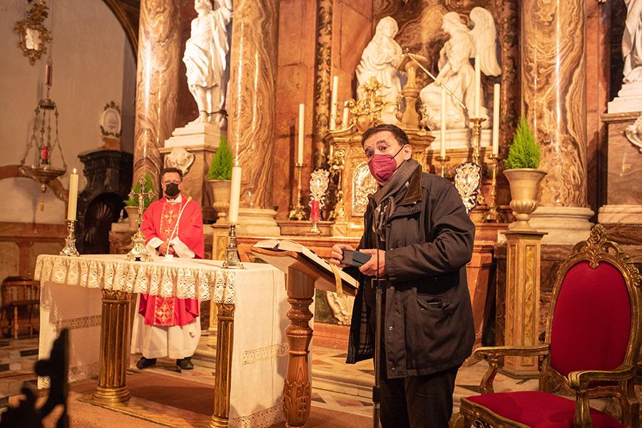 Pedro Luis Gómez durante el discurso de agradecimiento tras recibir el premio Cardenal Herrera. FOTO: D. GARCÍA