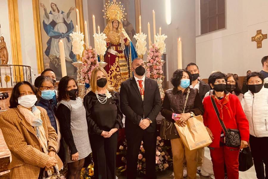 Durante la celebración del V Centenario