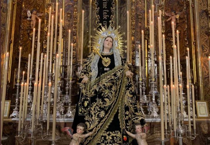 Fiesta de la Virgen de los Dolores con la participación de la Orden Servita (Parroquia de San Felipe Neri-Málaga)