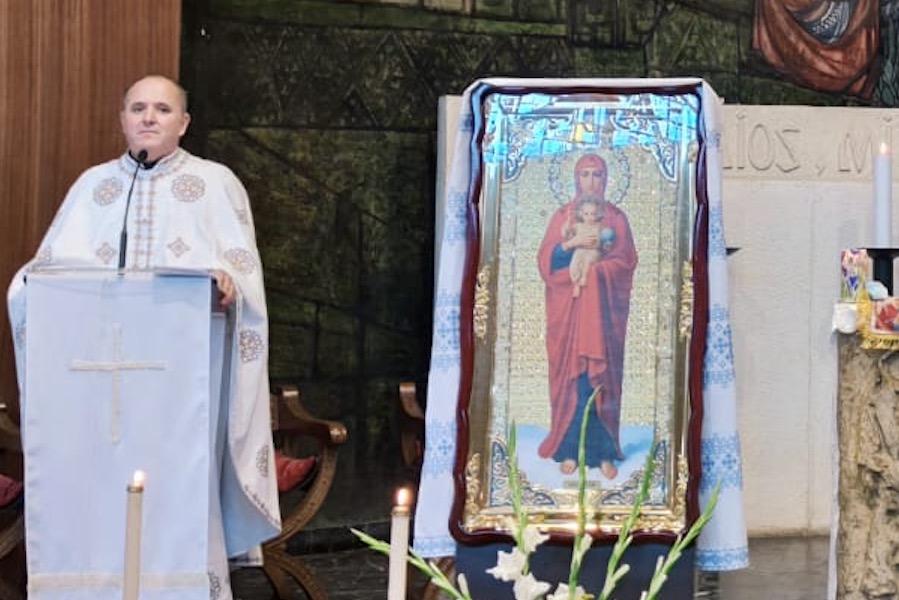 Román Hamratsey, durante la Pascua de Resurrección en mayo
