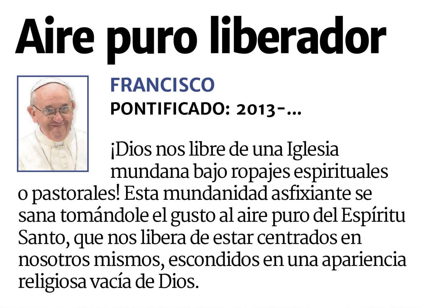 Francisco, sobre el Espíritu Santo