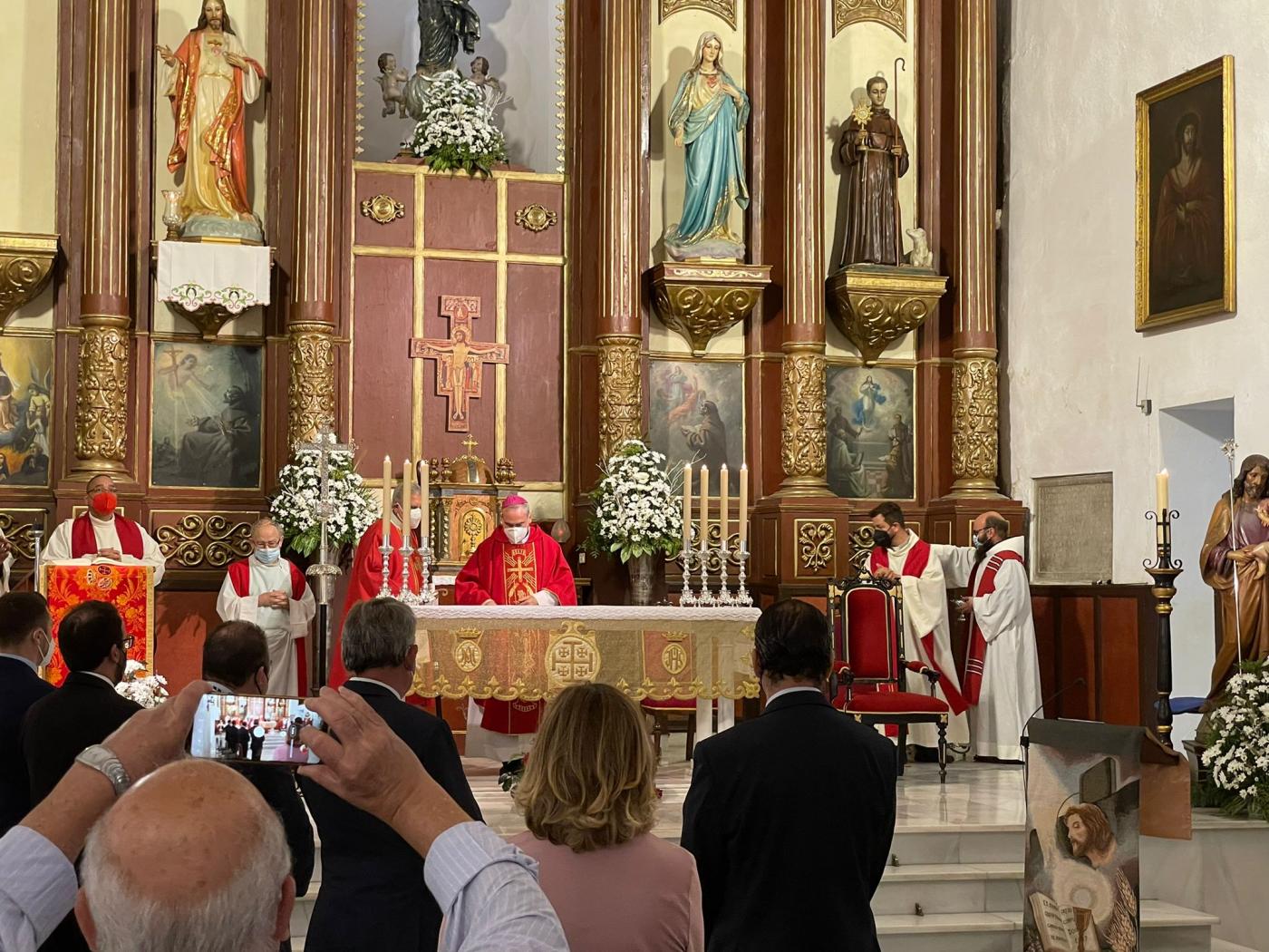 Visita Pastoral del Obispo de Málaga al Convento de San Francisco, en Vélez-Málaga