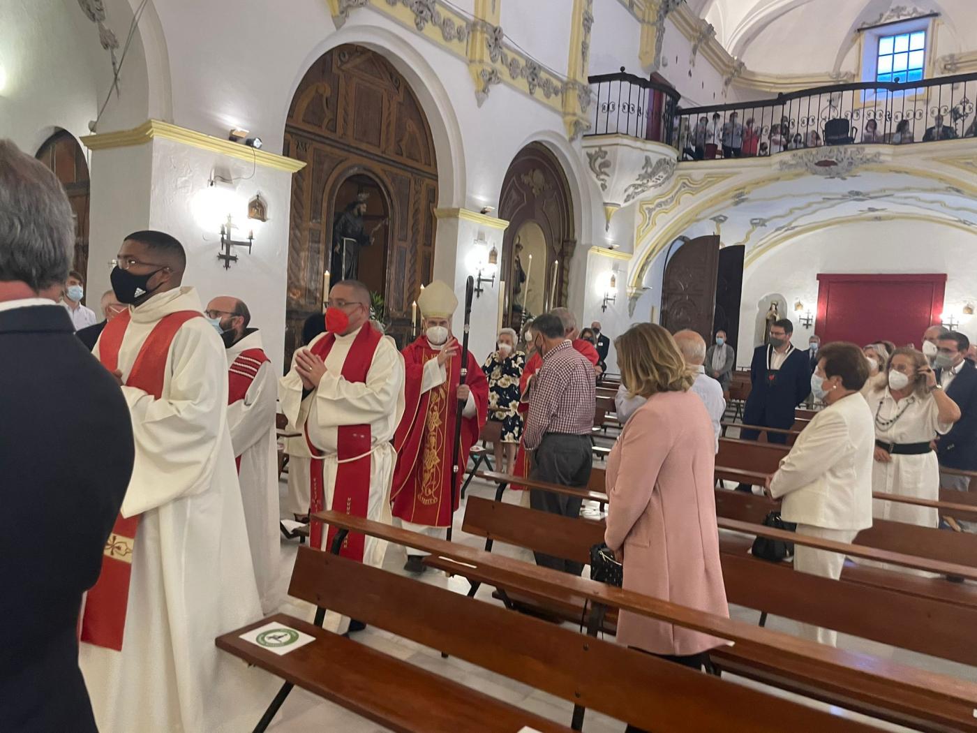 Visita Pastoral del Obispo de Málaga al Convento de San Francisco, en Vélez-Málaga