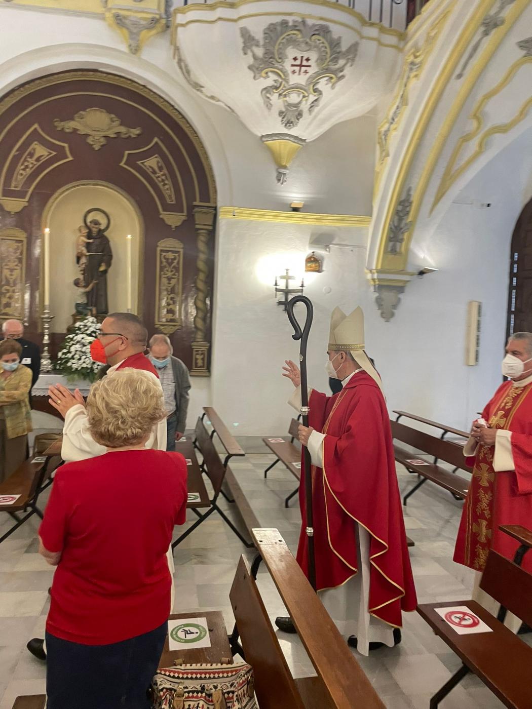 Visita Pastoral del Obispo de Málaga al Convento de San Francisco, en Vélez-Málaga