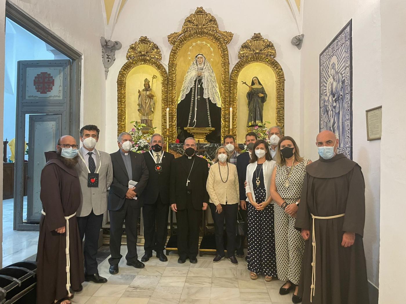 Visita Pastoral del Obispo de Málaga al Convento de San Francisco, en Vélez-Málaga