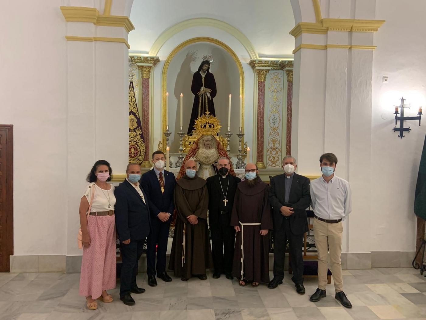 Visita Pastoral del Obispo de Málaga al Convento de San Francisco, en Vélez-Málaga