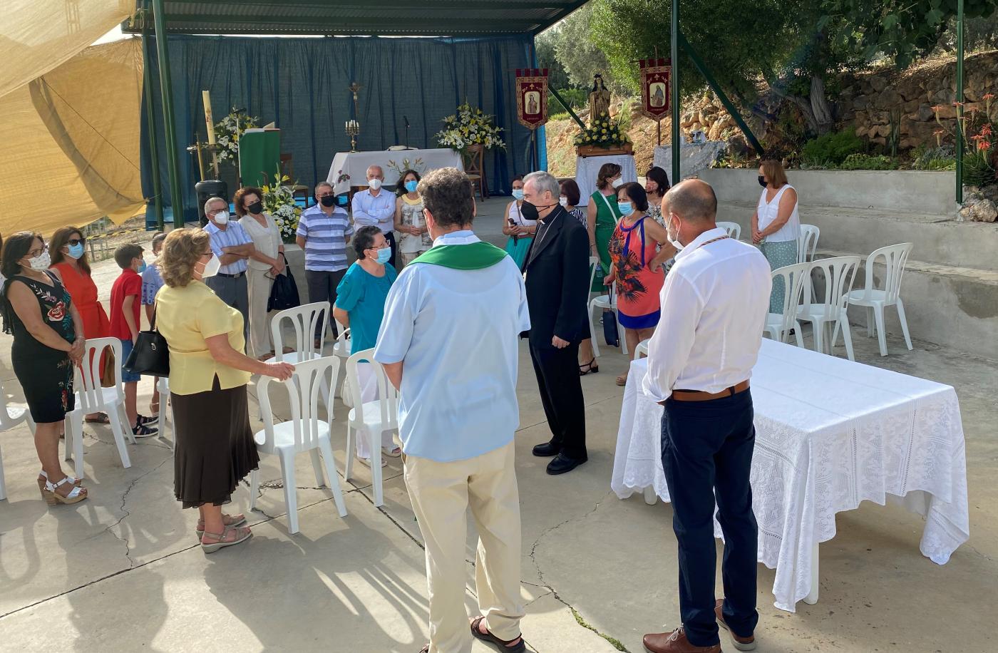Visita Pastoral de D. Jesús Catalá a las pedanías de Los Marines y El Regalón, en Periana