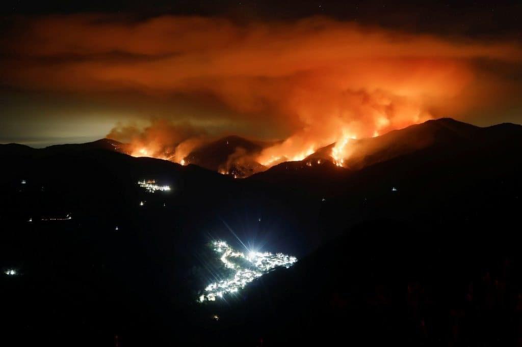 Incendio en Sierra Bermeja