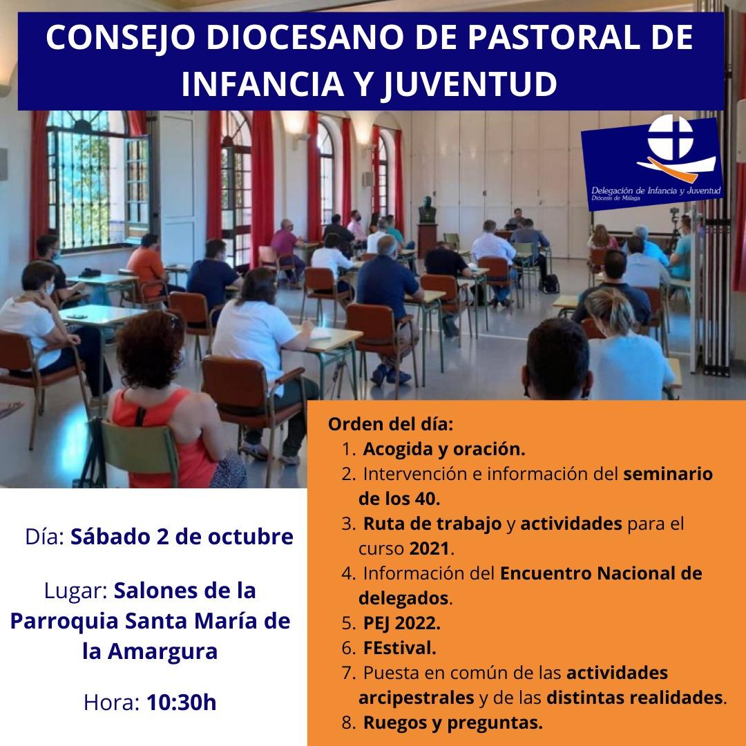 Convocatoria para el Consejo Pastoral de Juventud del 2 de octubre